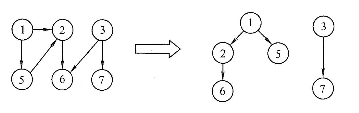 图的深度优先生成森林