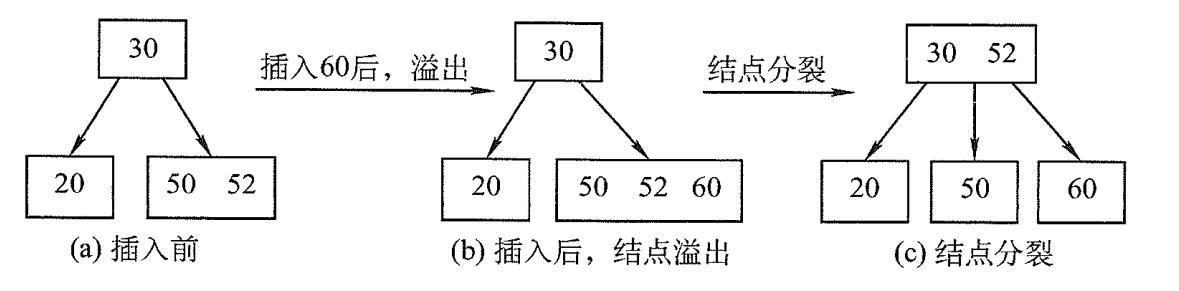 结点的“分裂”示意